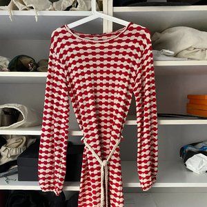 Zara Knit Dress with belt, size S